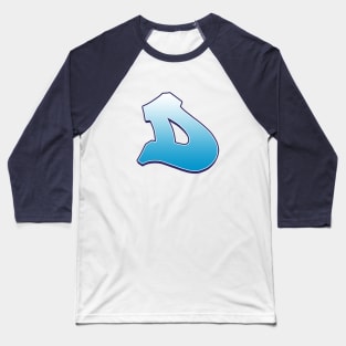 D - Blue Baseball T-Shirt